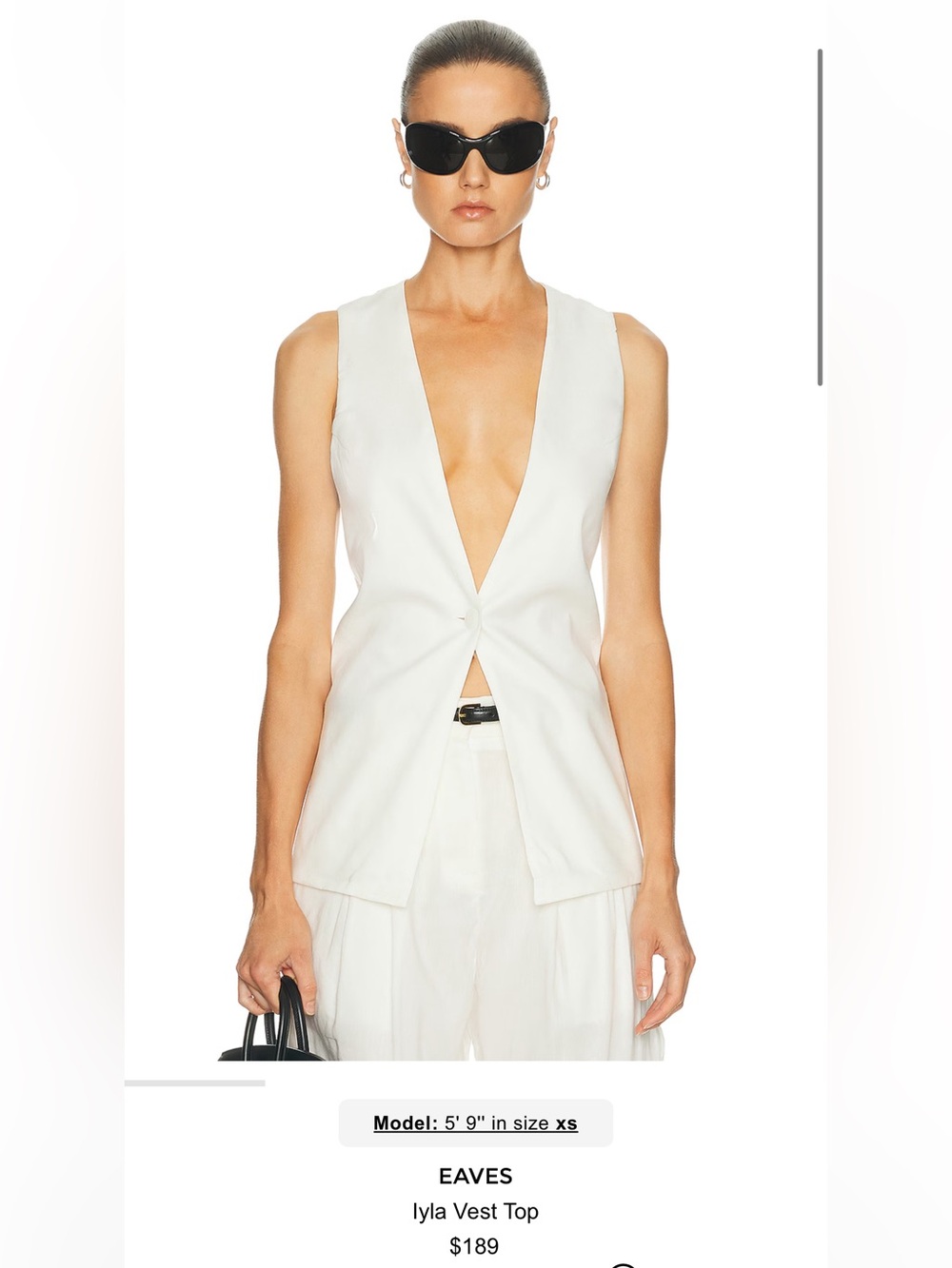 Ivory Lyla Vest Top